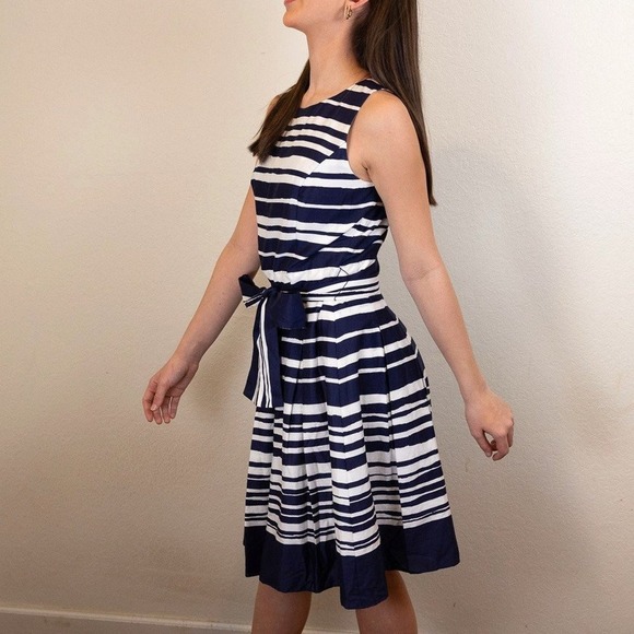 Tommy Hilfiger Dresses & Skirts - TOMMY Hilfiger Navy White Striped A-Line Dress w/Tie Belt, Size 6